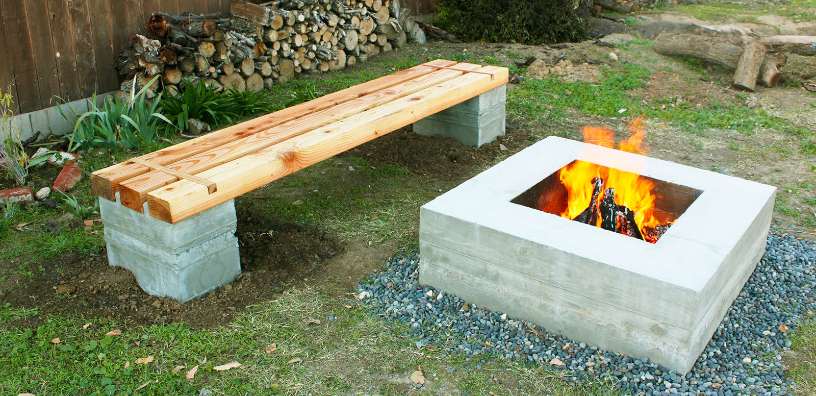 Wood Working Project: Fire Pit Bench DIY | Roy Home Design