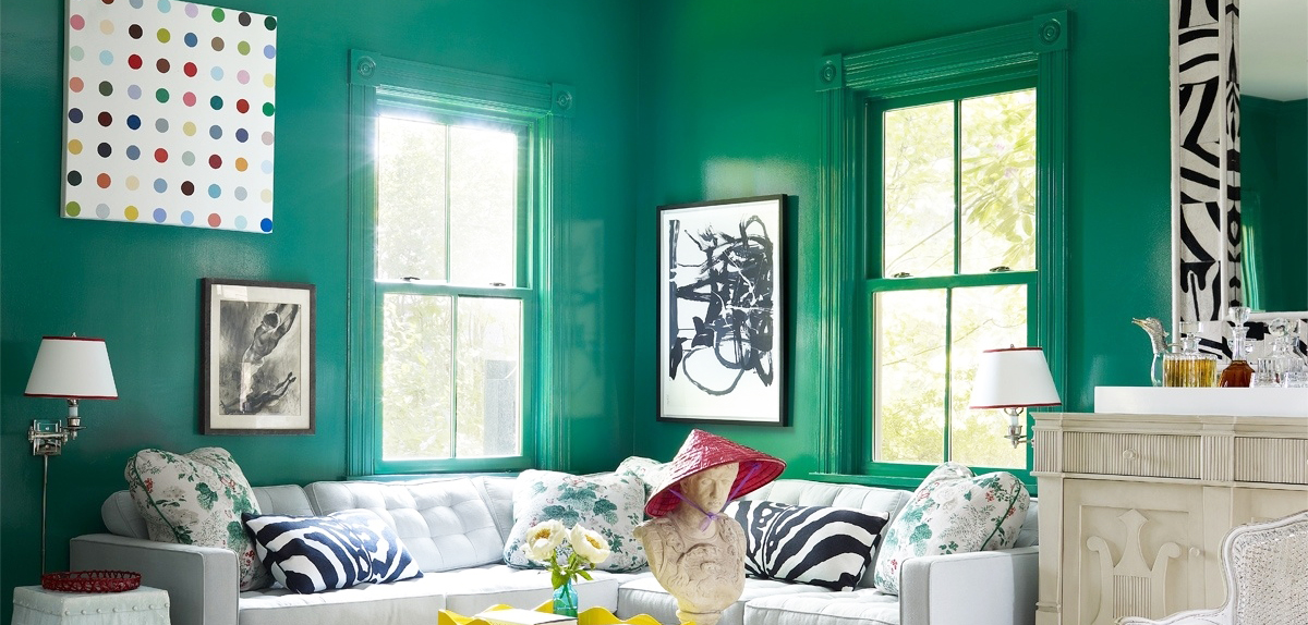 Semi Gloss Paint On Living Room Wall