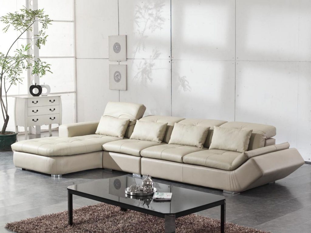 modern living room ideas decorating with white leather ...