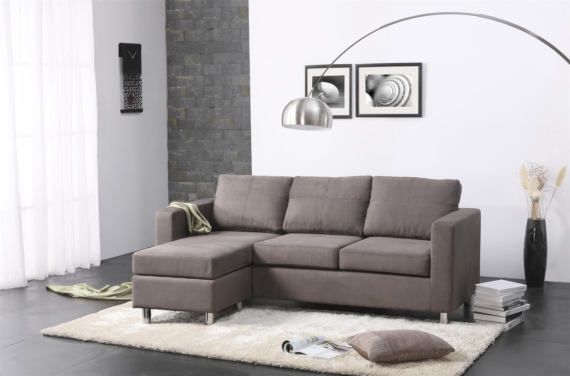 small space living room sectional