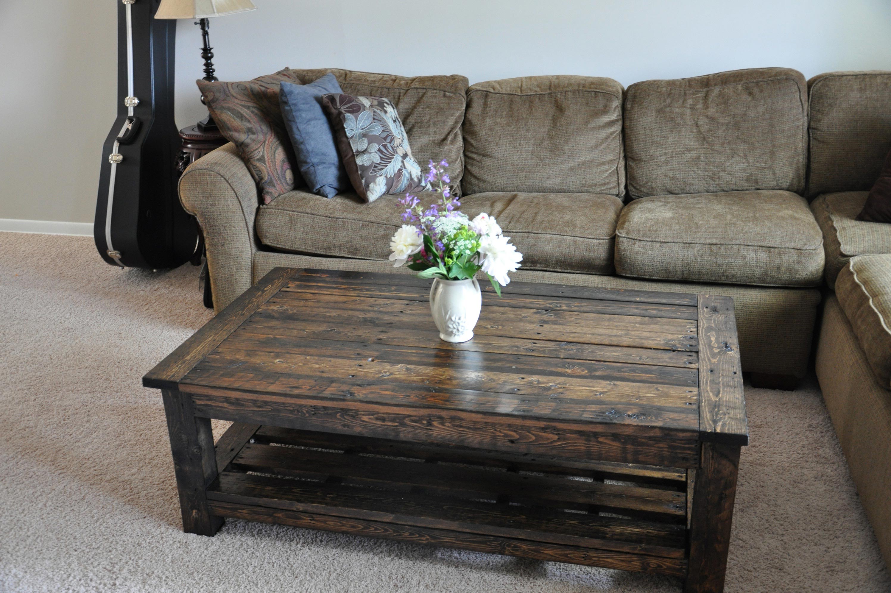 Dark Wood Coffee Table Set Furnitures Roy Home Design