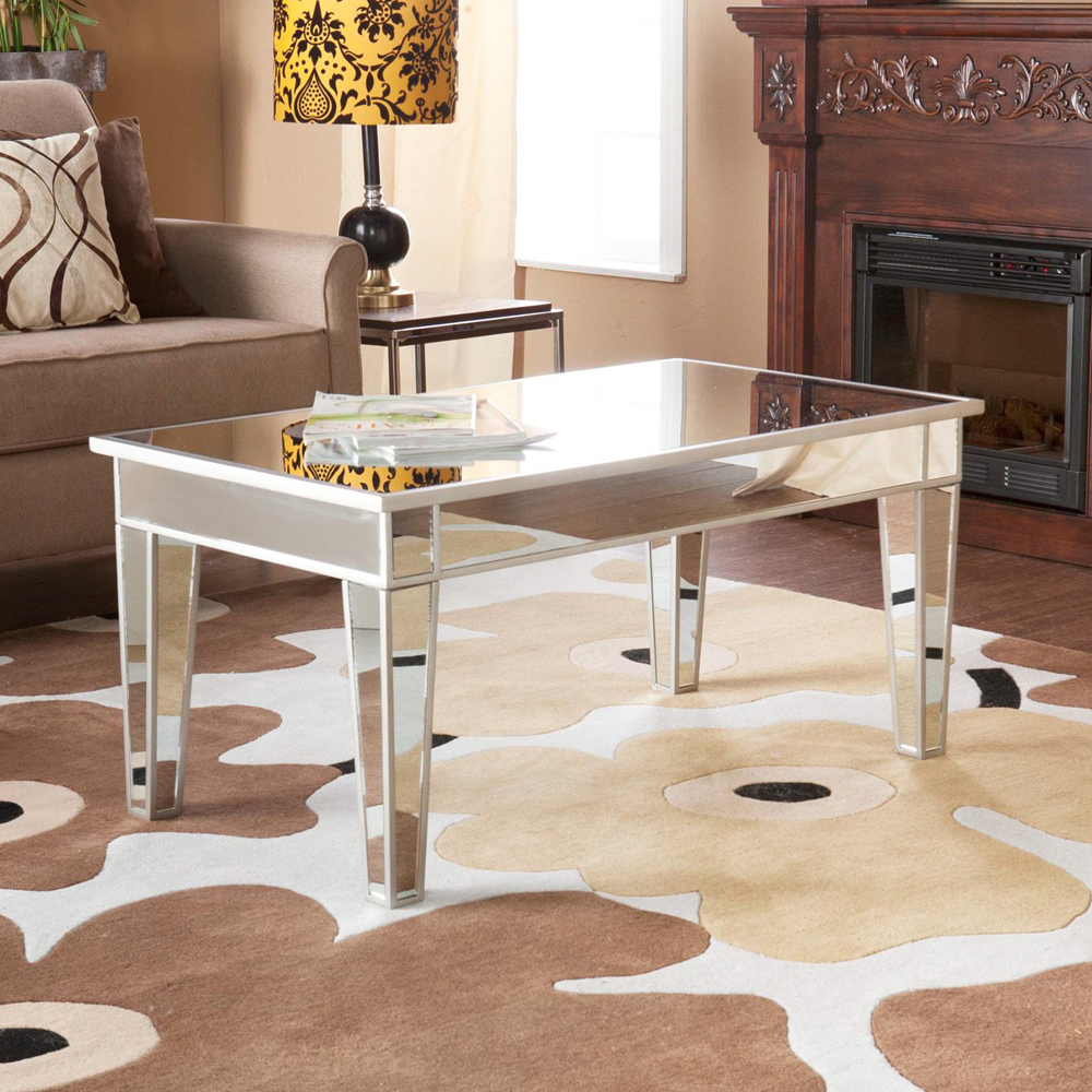 Unique Mirror Coffee Tables for Large Space