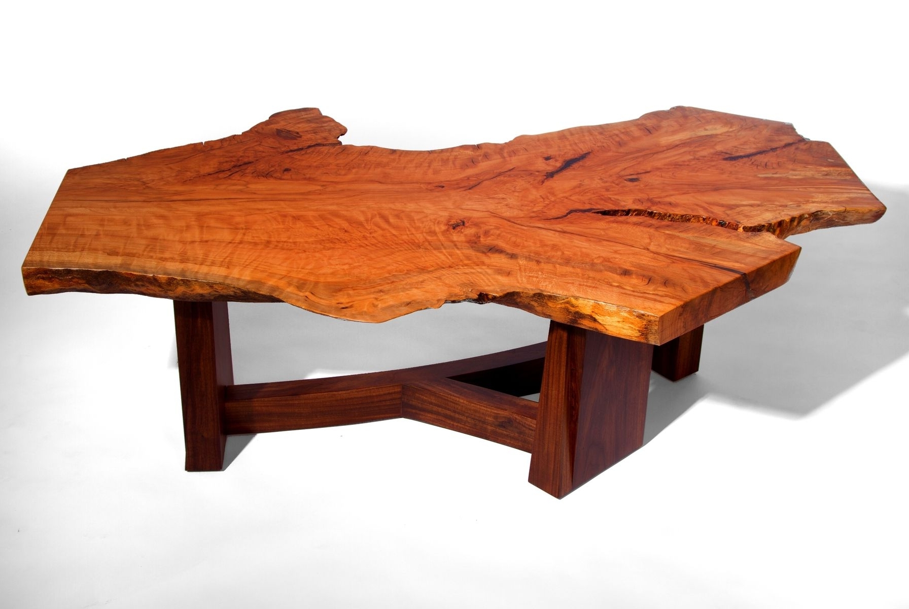 raw edge wood kitchen table