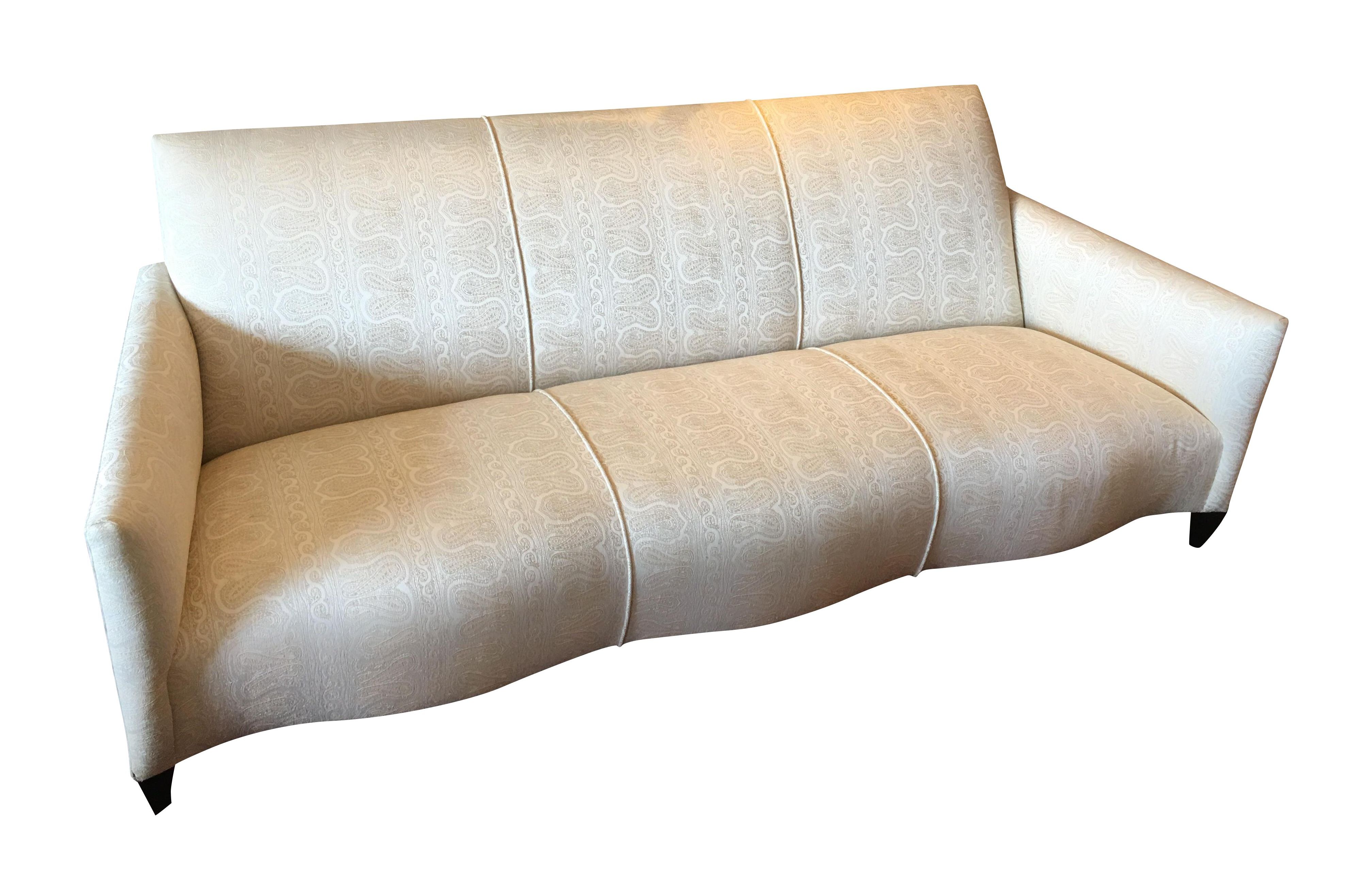 donghia leather tuxedos sofa