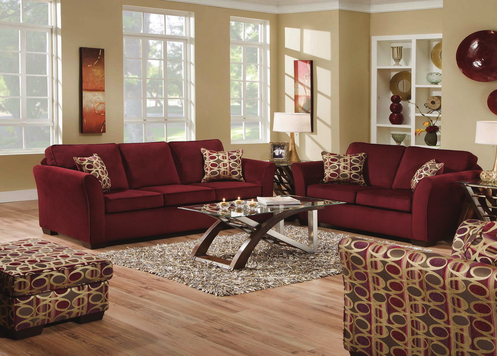 Burgundy Living Room Color Schemes | Roy Home Design