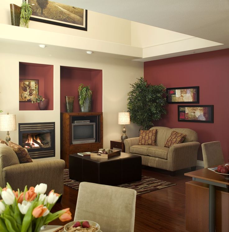 Burgundy Living Room Color Schemes | Roy Home Design