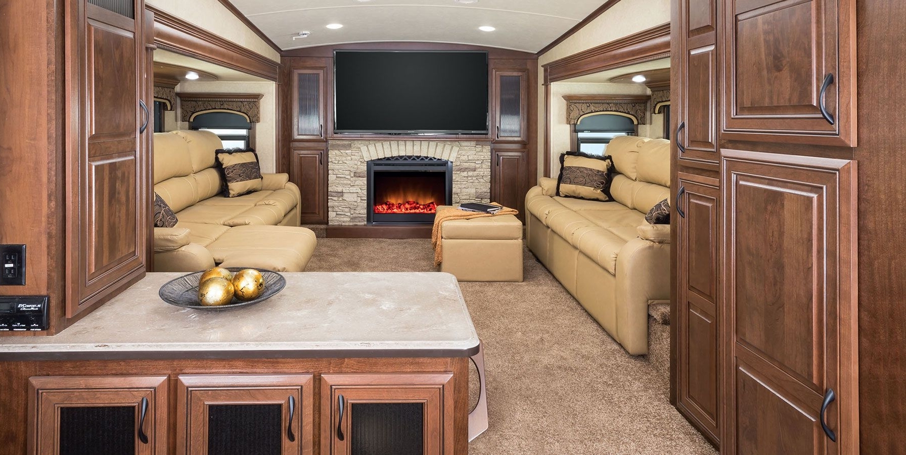 Fifth Wheel Camper Front Living Room