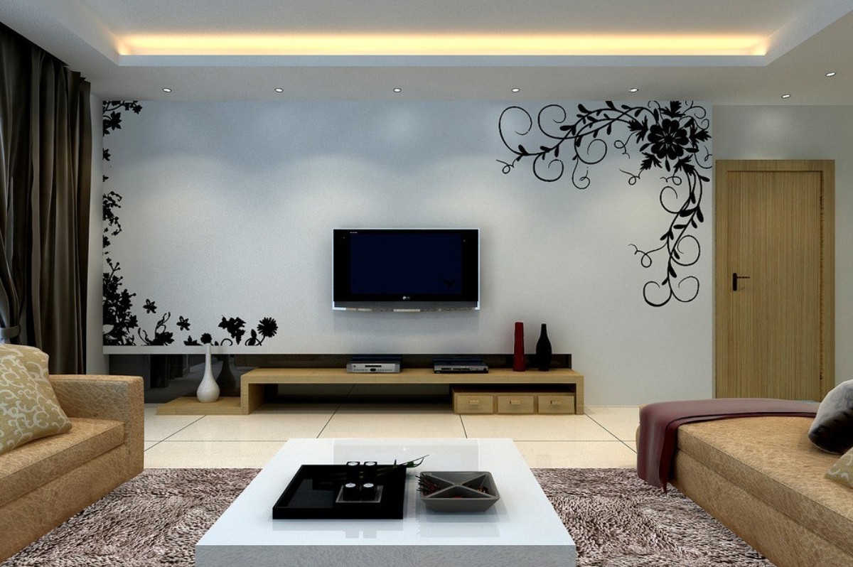 TV Wall Decoration for Living Room | Roy Home Design