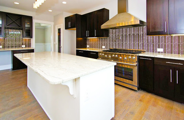 Ideas Design RTA Espresso Kitchen Cabinets With White Island And Custom Kitchen Cabinets Remodel 