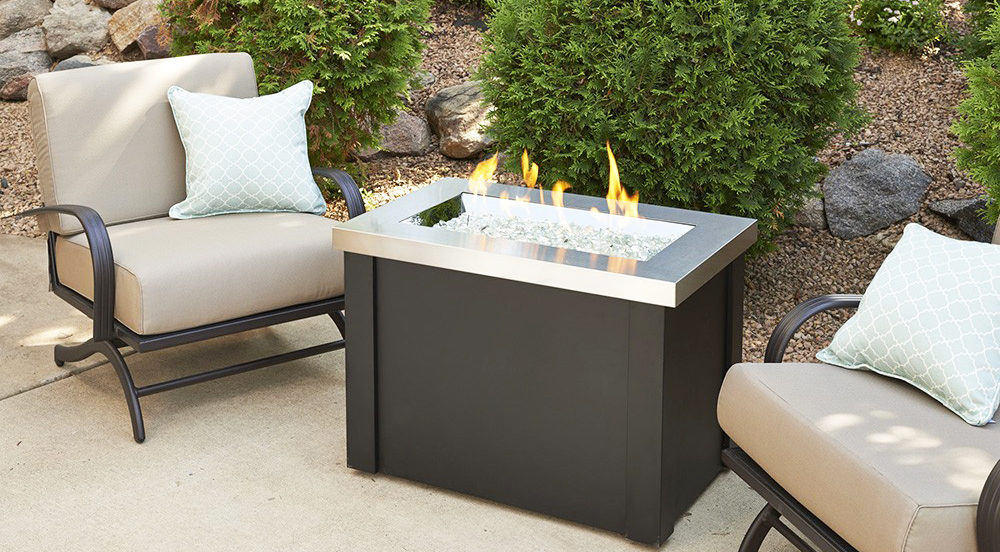 Important parts of rectangular fire pit table for outdoor propane fire pit coffee table with propane fire pit table in patio fire pit furniture set