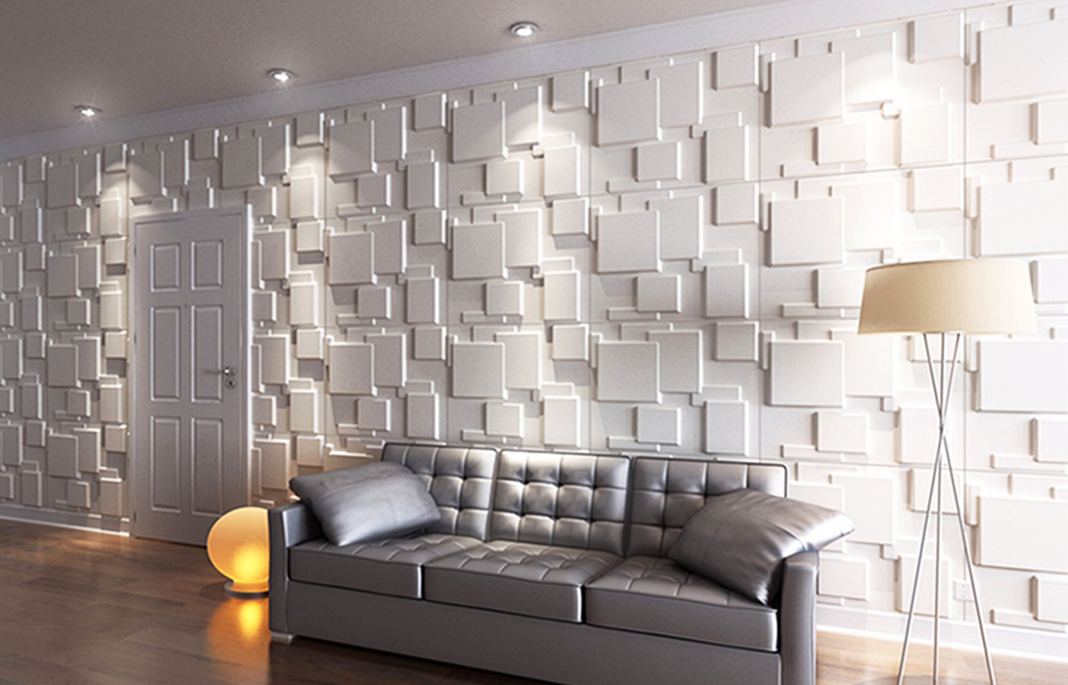 Zaf Homes: Pvc Wall Panel Design For Living Room - Rustic White Mix PVC ...