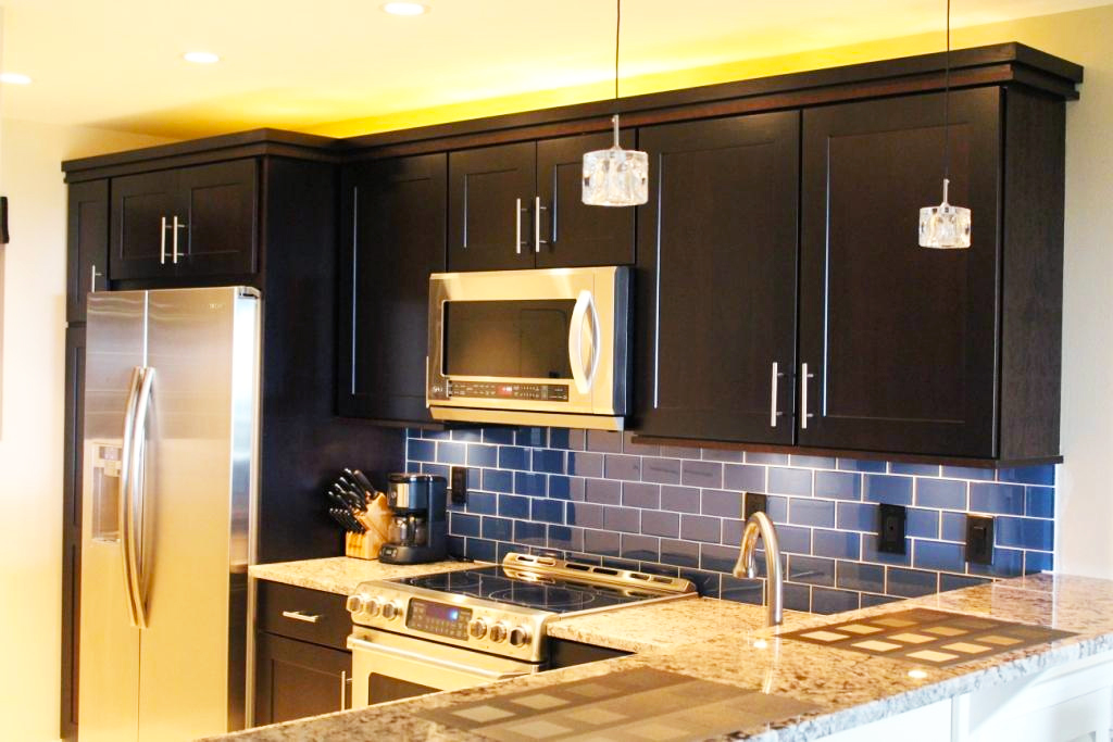 black-kitchen-cabinets-doors-refacing-ideas-for-small-kitchen-design-with-diy-custom-shaker-cabinets-in-modern-kitchen-style