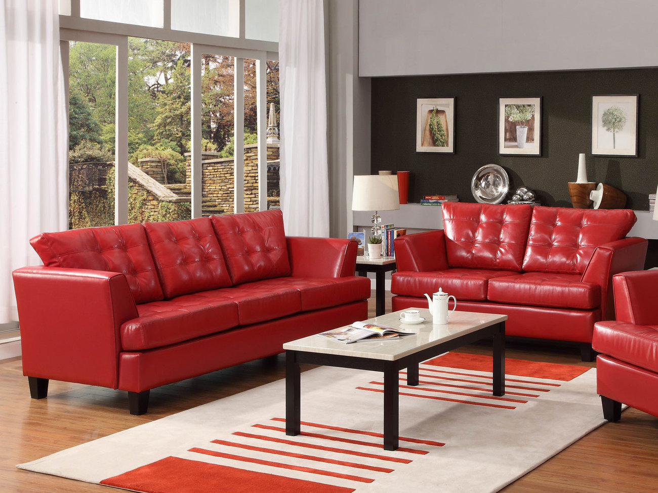 Red Living  Room  Ideas  to Decorate Modern Living  Room  Sets 