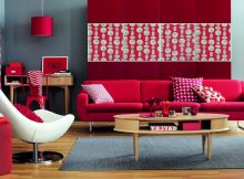 best contempoary red decorating living room pictures ideas