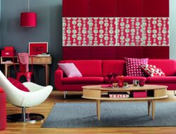 Red Living Room Ideas to Decorate Modern Living Room Sets