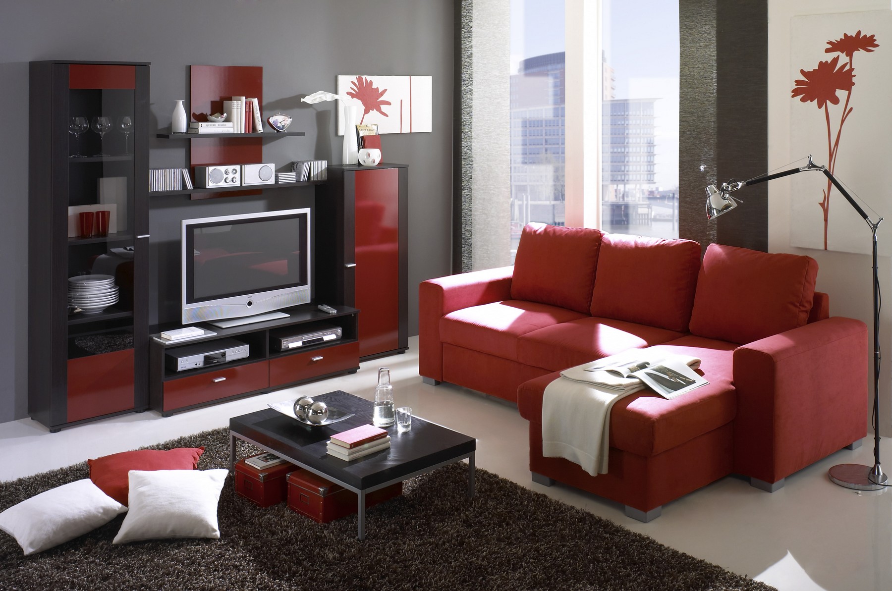 View Living Room With Red Furniture Pictures - sole-alpanpanyalvinovino