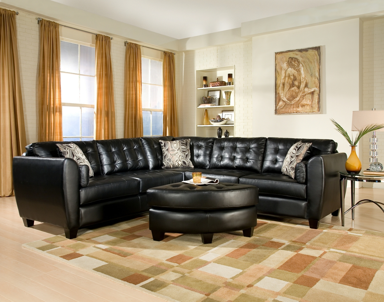 Black Couch Living Room Decorating Ideas - atstonegable