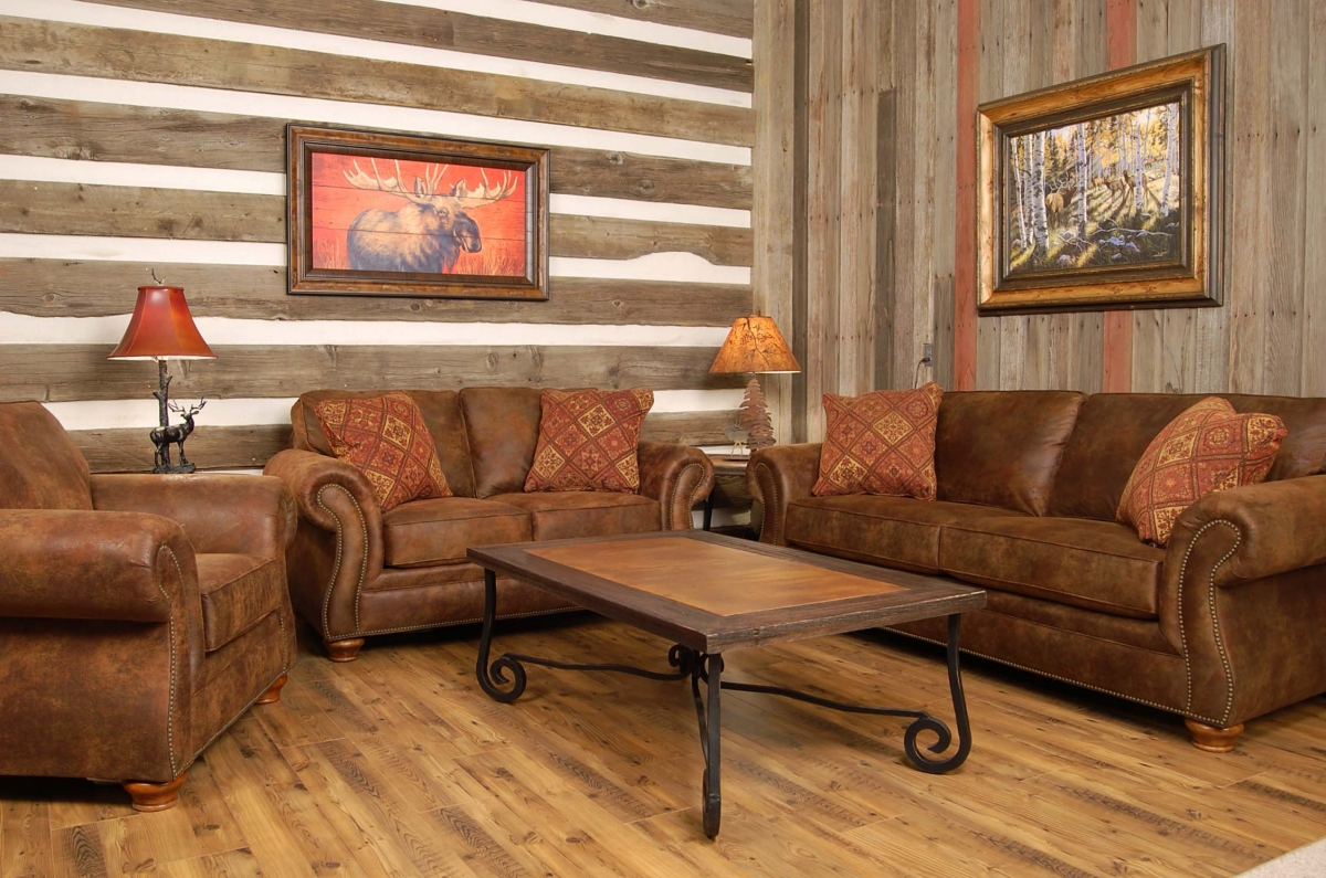 awesome home decor western living room ideas with brown leather sofa designs