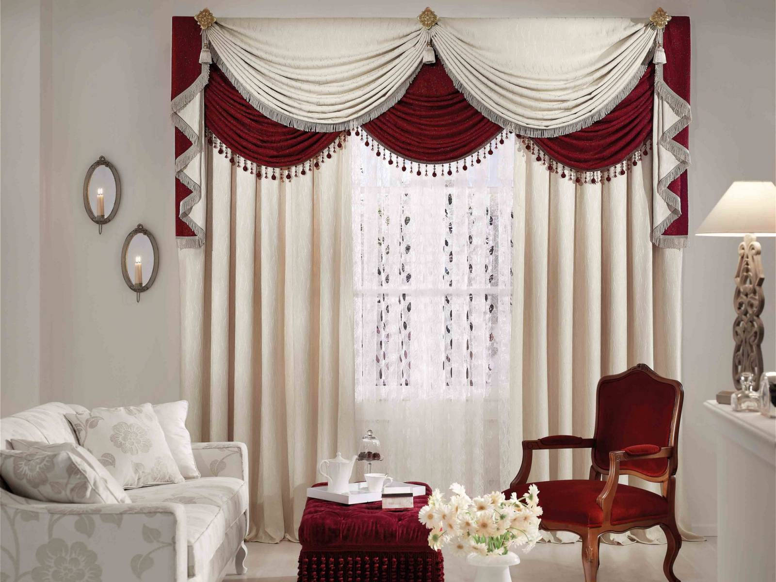 best luxury red white curtain pictures of living rooms