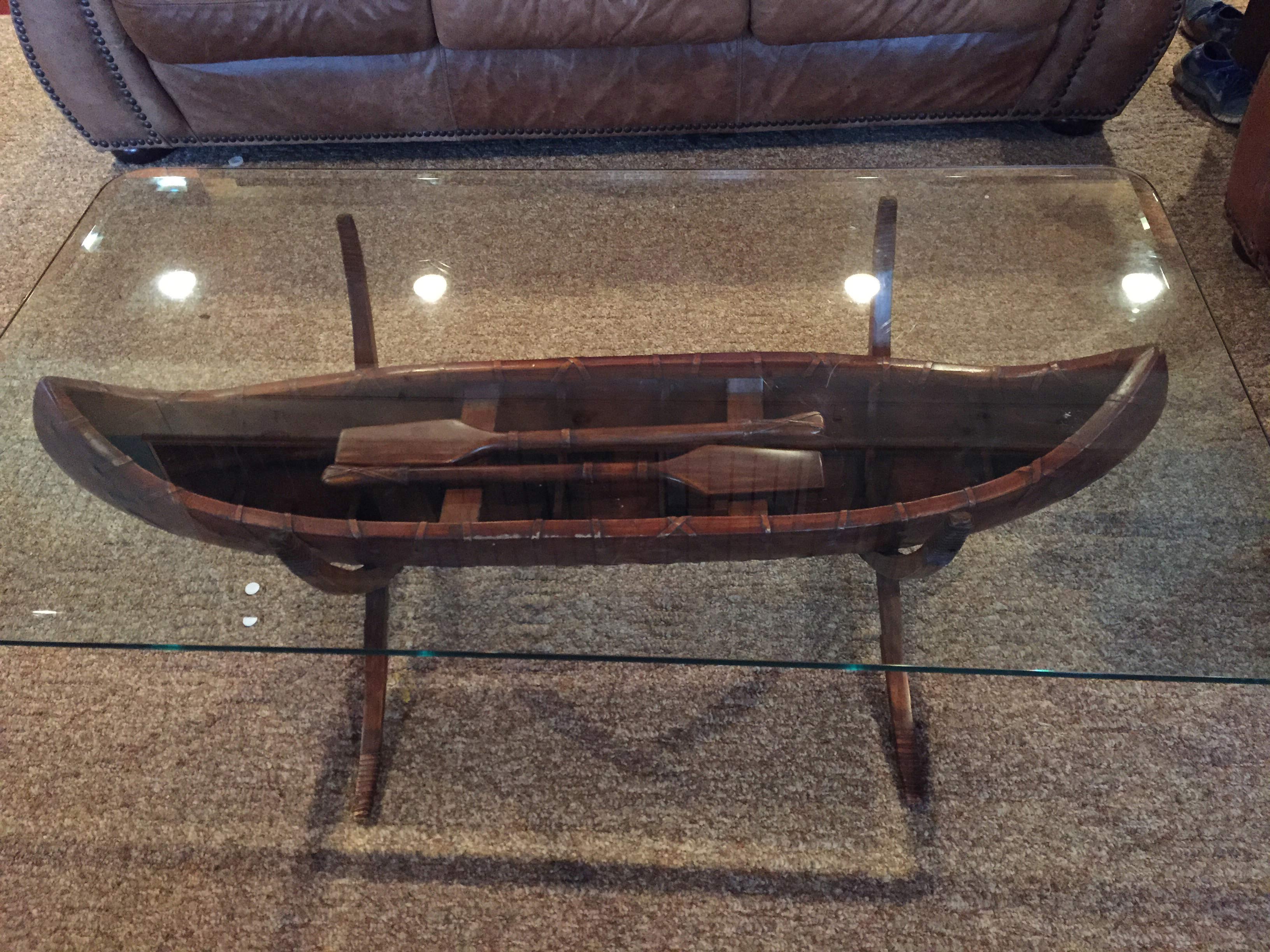 Canoe Coffee Table Furniture | Roy Home Design