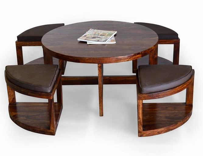 Coffee Table With Chairs Underneath | Roy Home Design