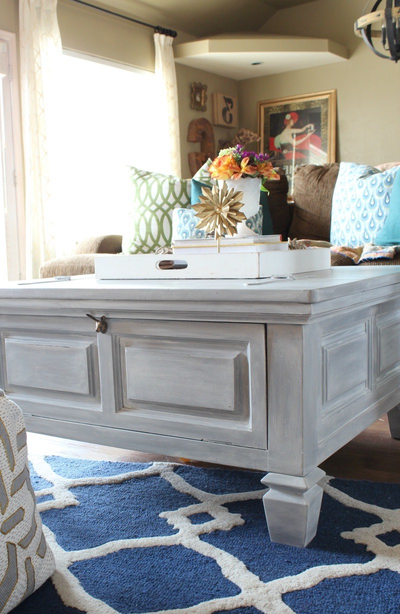 Grey Wash Coffee Table Furniture | Roy Home Design