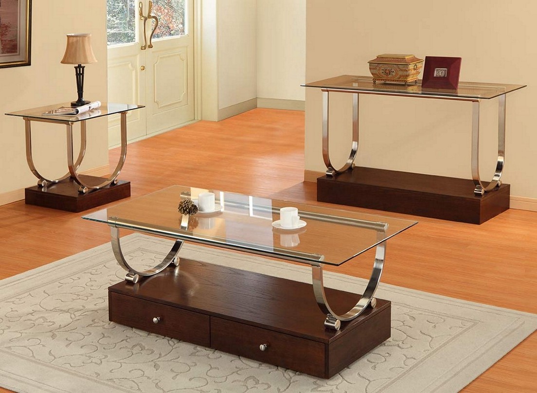 mirrored coffee table set 11