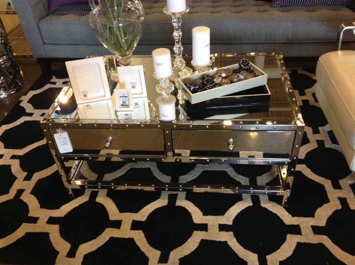 mirrored coffee table set 19