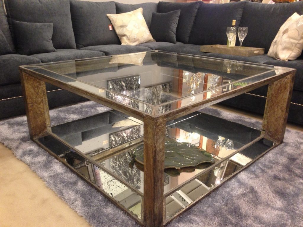 Mirrored Coffee Table Tray