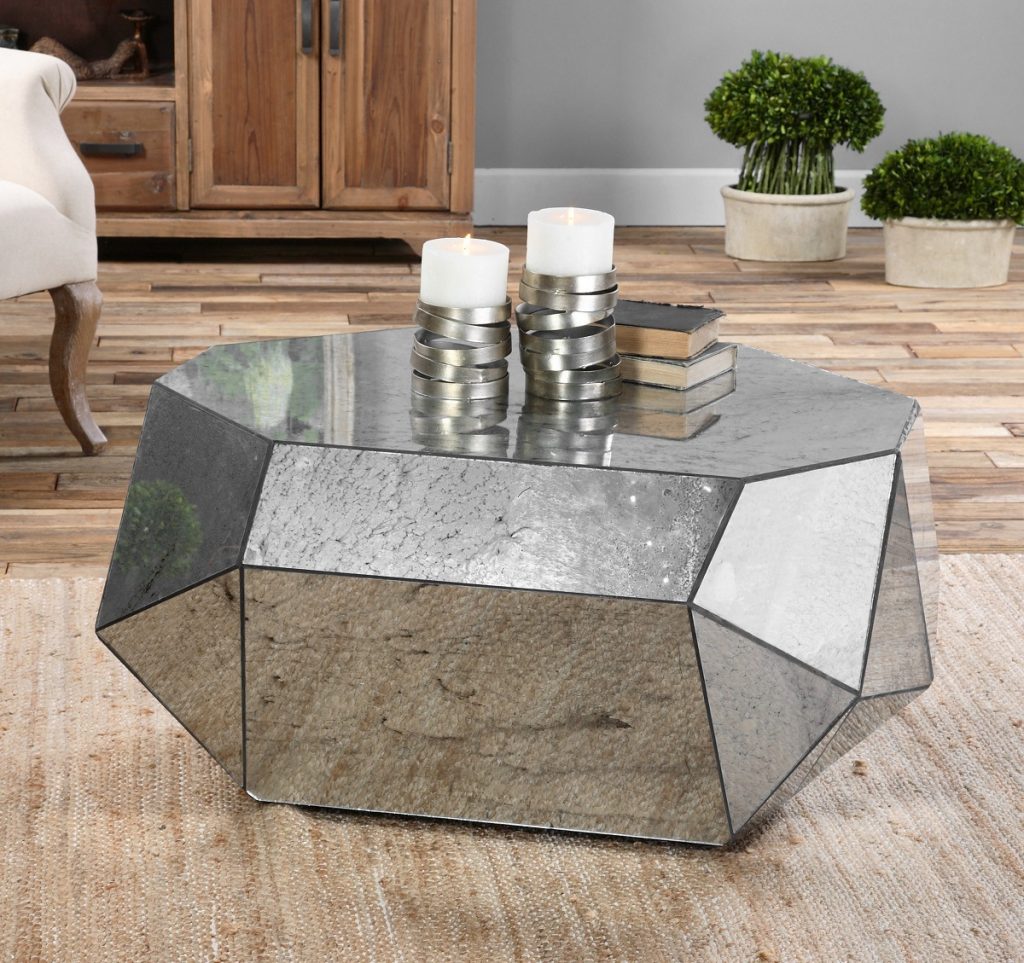 Mirrored Coffee Table Tray