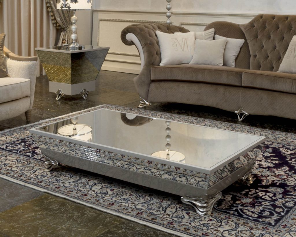 Mirrored Coffee Table Tray