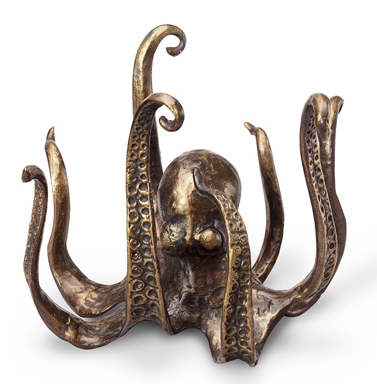 Octopus Coffee Table with Detailed Sculpture