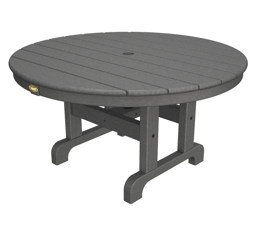 Outdoor Coffee Table With Umbrella Hole Design