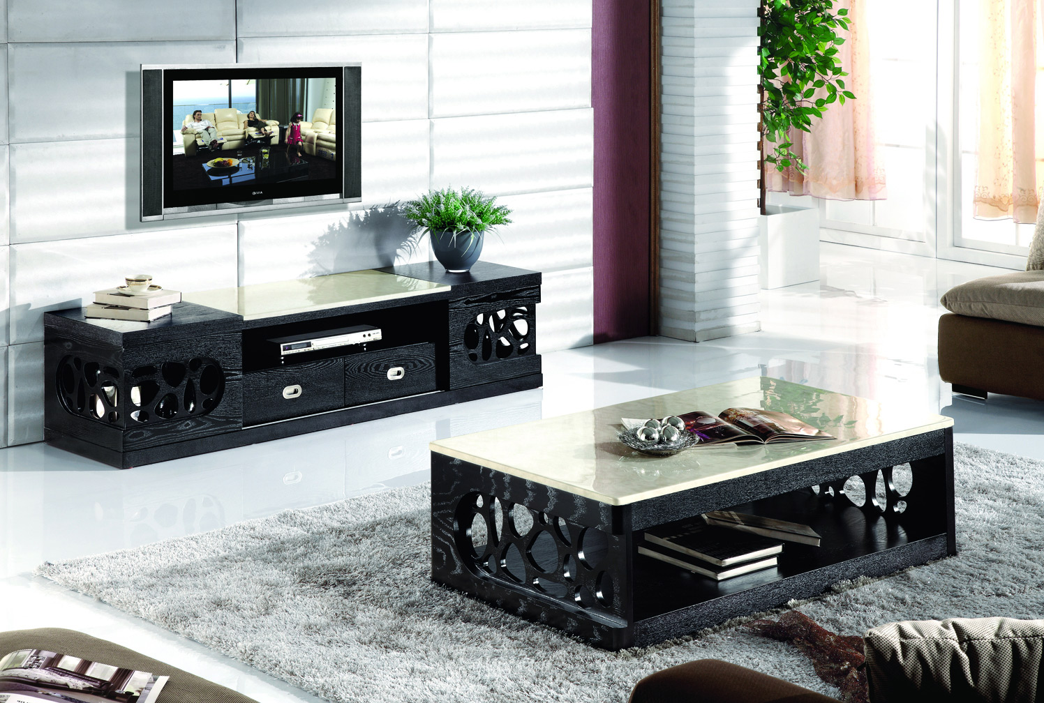 Tv Stand And Coffee Table Set  Roy Home Design