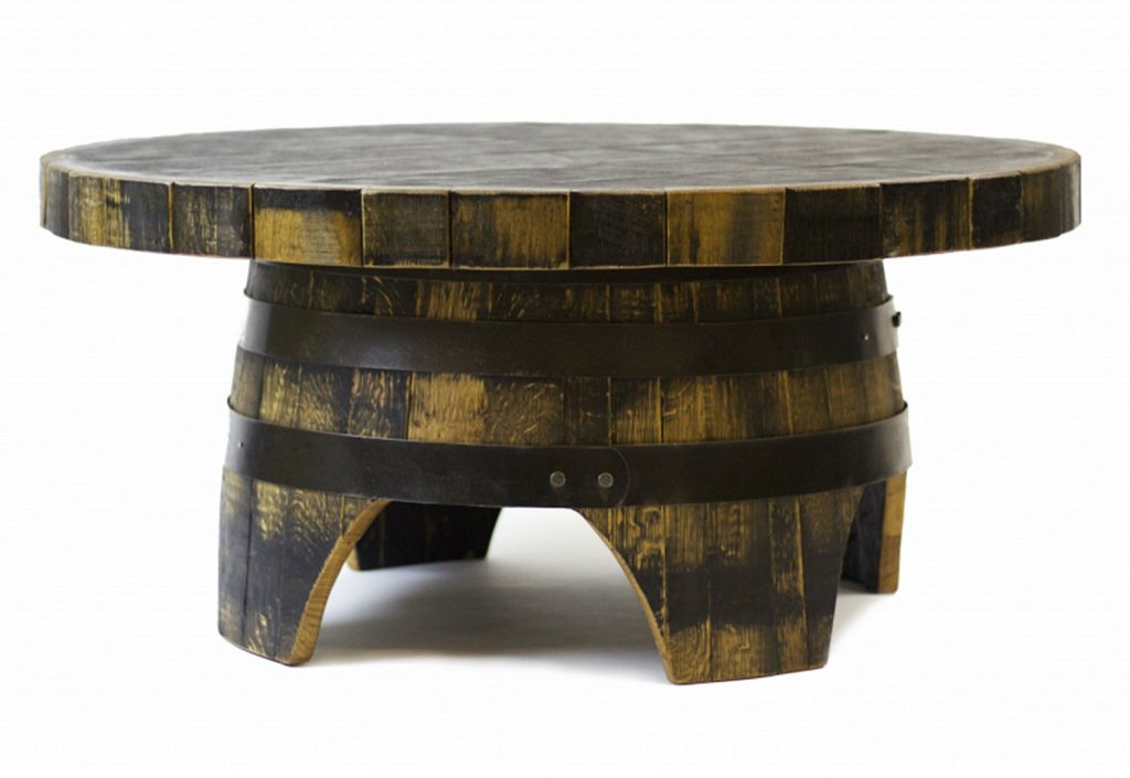 Wooden Barrel Coffee Table Furniture