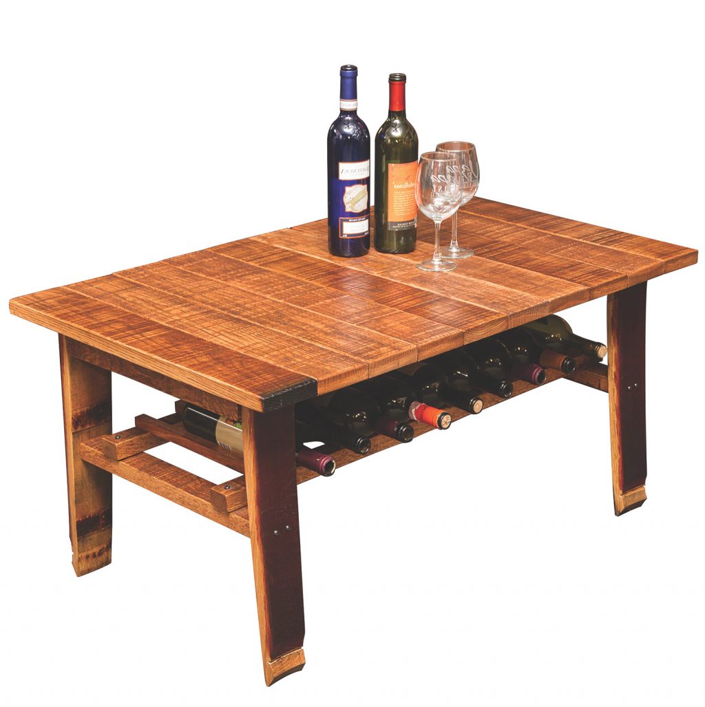 Wooden Barrel Coffee Table Furniture