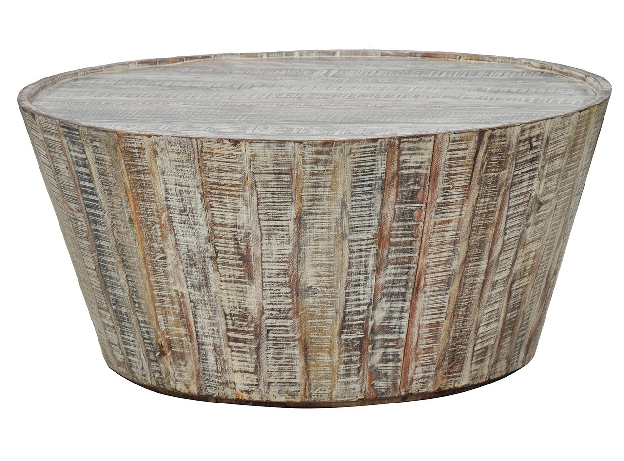 wooden barrel coffee table 23