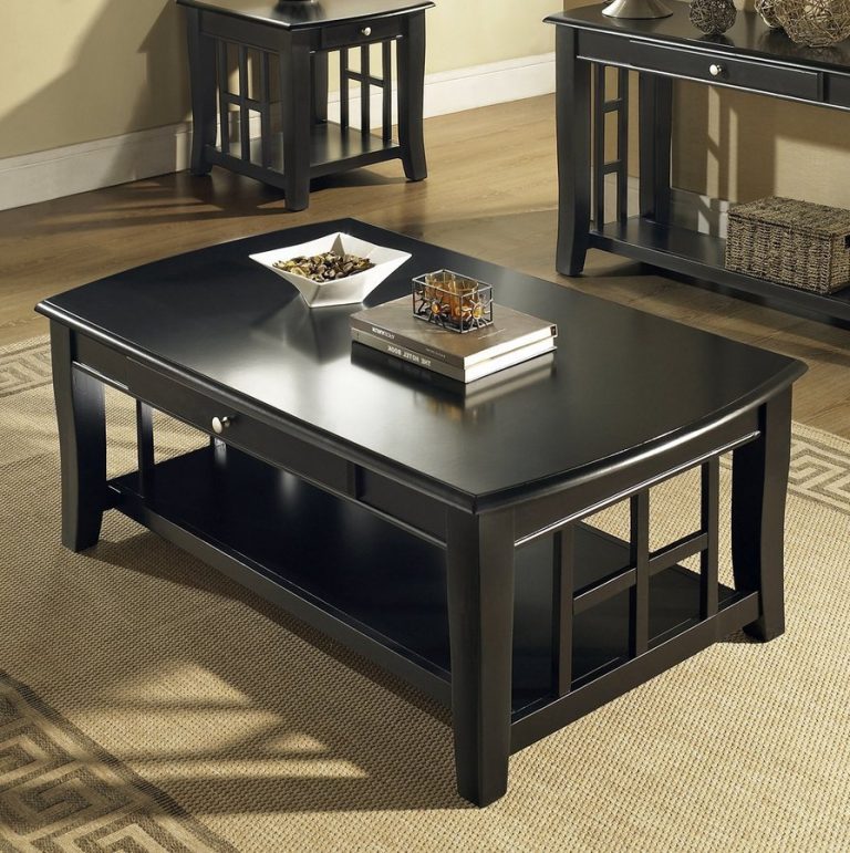 Black Coffee And End Table Sets Furniture