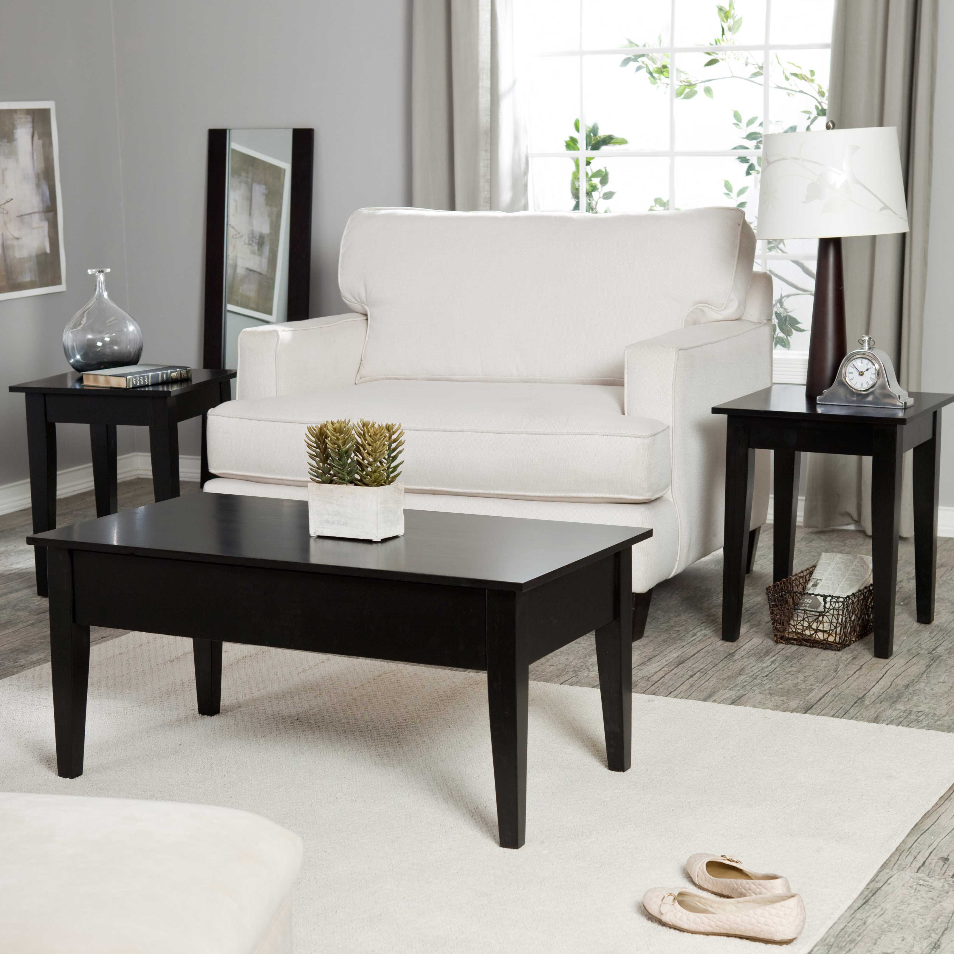 black coffee and end table sets 23