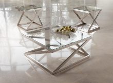 brushed nickel coffee table 14