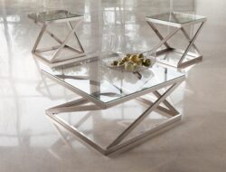 Brushed Nickel Coffee Table Legs