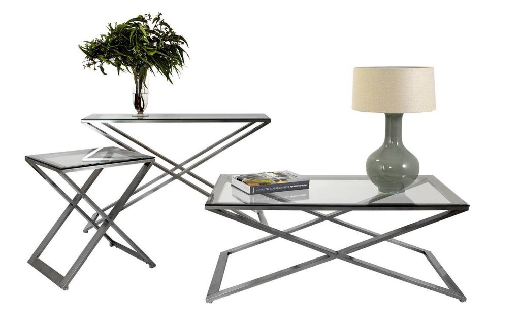 Brushed Nickel Coffee Table Legs