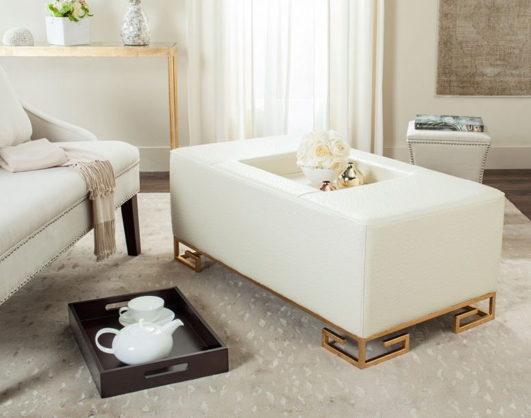 Gold Coffee Table Tray Decor