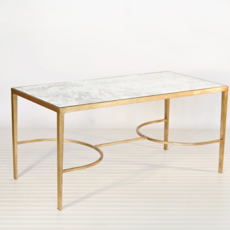 Gold Coffee Table Tray Decor