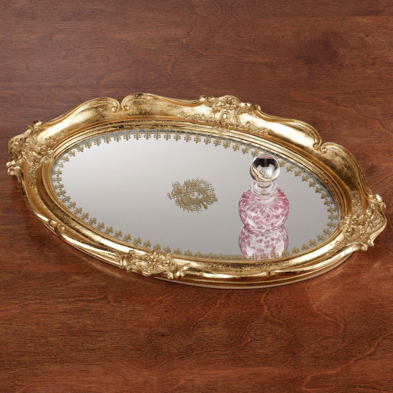 Gold Coffee Table Tray Decor