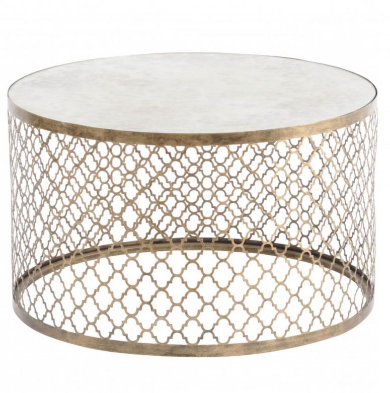 Quatrefoil Coffee Table for Living Room