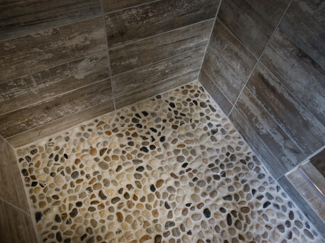 Riverstone Shower Floor in Mid Century Style | Roy Home Design