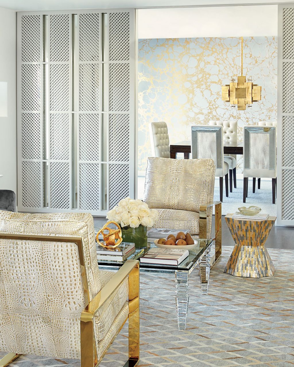 Square Acrylic Coffee Table