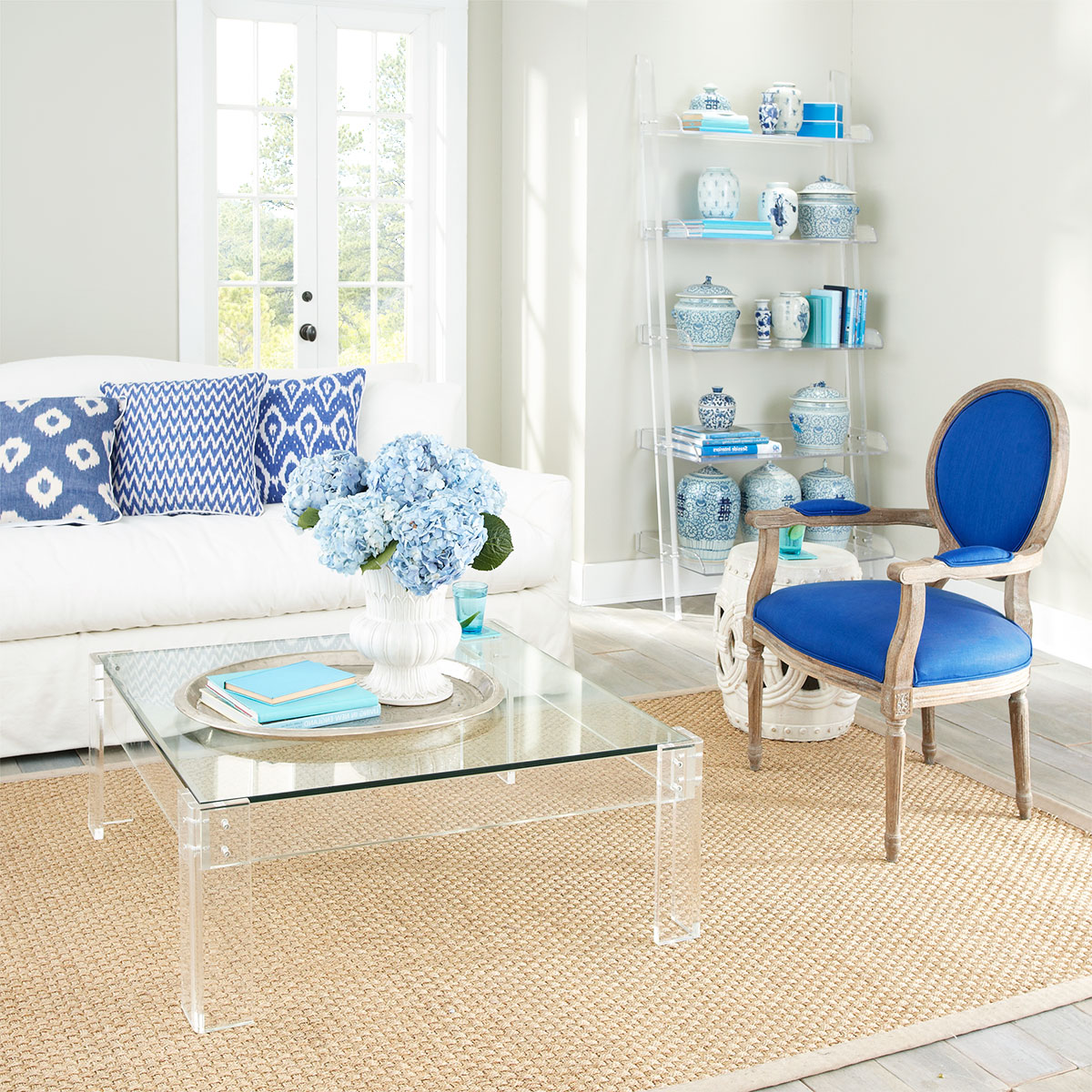 Square Acrylic Coffee Table | Roy Home Design