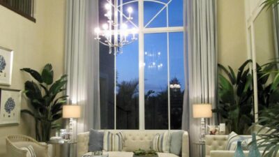 Two Story Window Treatments Ideas